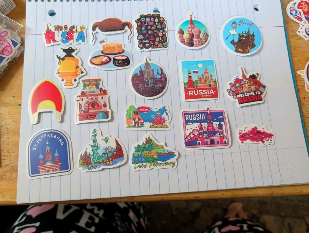 18 Russian Stickers
