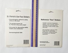 Vtg Face Stickers LOT Halloween St. Patrick’s Day NIP American Greetings