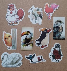 Birds Themed Stickers – Lot of 10