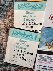 Mixed Lot of Stickers Tickets Guides . Stickopotamus, Disney, Paper Stuff Etc