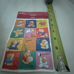 Vintage 1990s Hallmark Ziggy Sticker Sheet LOT used Reward Valentine Love 90s