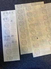 Vintage LETTERS Sticker Sheet Lot PARTIALS – Scrapbook Planner Craft Stickers