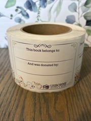 Roll Of Usborne Books & More “This Book Belongs To And Was Given By” Stickers