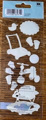 RARE Jolees Baby’s First Steps Walker Toy Shoes Footprint Toddler Infant Sticker