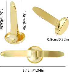 Brass Fasteners 300 Pack Small Brads for Paper Crafts Scrapbooking DIY Handmade