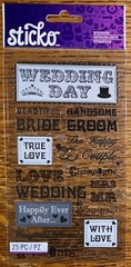 Sticko WEDDING DAY BRIDE Groom Mr Mrs Happy Couple True Love💗Marriage Stickers