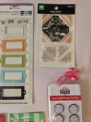 Assorted Scrapbooking Craft Bundle- Brads And Metal Tags