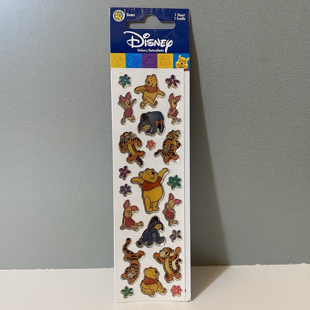 Vintage Sandylion Gems Disney Winnie The Pooh Eeyore Piglet & Tigger Stickers