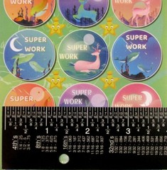 Horiechaly Raspberry Scented Scratch & Sniff Fish & Deer Stickers