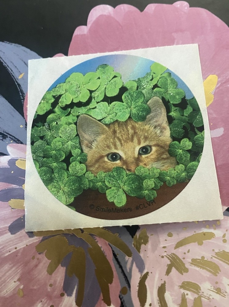 SmileMakers Cat Clovers Sticker Mod 2.5” Inches