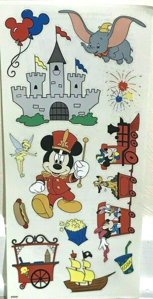 Disney Park Disneyland World Mickey Dumbo Tinkerbell Fireworks Parade Stickers