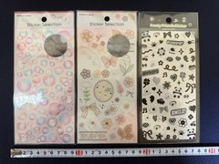 Japanese Kawaii Sticker Set 3 Sheets Panda Bubble Floral Journal Scrapbook