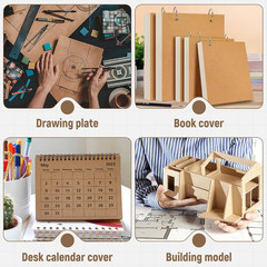20 Pack Chipboard Sheets, Kraft Cardboard for Shipping, Binding, DIY Crafts (50