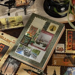 160 Pcs Aesthetic World Travel Stamp Stickers, Vintage Postage Decals with Si…