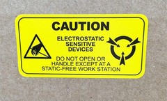 Caution Sensitive Electronic Devices Labels 1 x 2 Inch 500 Adhesive Stickers