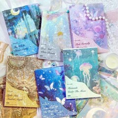30 Sheets Fantasy Scrapbook Paper Journal Album Card Not Stickers Collage Art