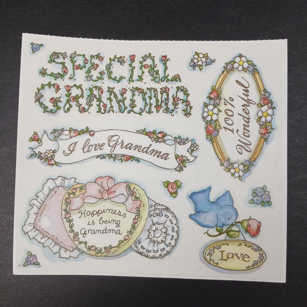 Frances Meyer Jumbo Stickers Grandma R 2110-118 Special Love Pastel