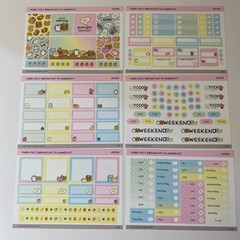 Hubman & Chubgirl Purr-Fect Breakfast Planner Kit Stickers
