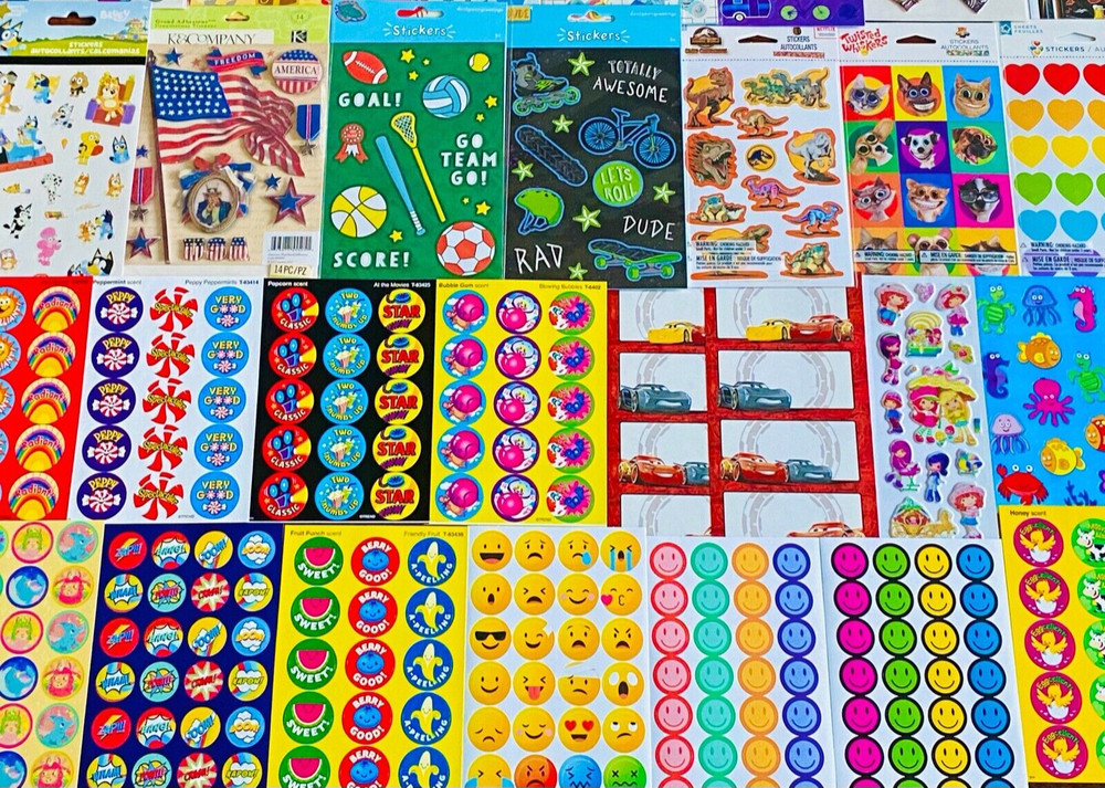 18+ Fun Packs Mxd Themes BLUEY Disney Cartoon Characters Jurassic Mickey Mouse