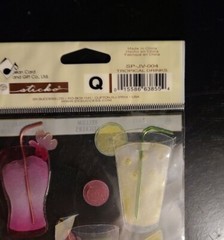 Jolee’s TROPICAL DRINKS – Scrapbooking Stickers – Margarita – Lemonade SP-JV-004