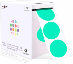 1 Inch round Permanent Adhesive Color- Dot Stickers,1000 per Roll Dots Label Dis