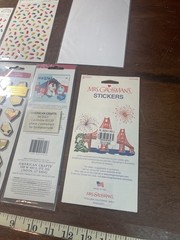 Mrs GROSSMANS Amy Tangerine Birthday Wishes sticker sheet Lot Of 7 Sheets