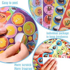 Smelly Stickers Scratch and Sniff for Kids, Scented Stickers 48 Sheets 746 PC…