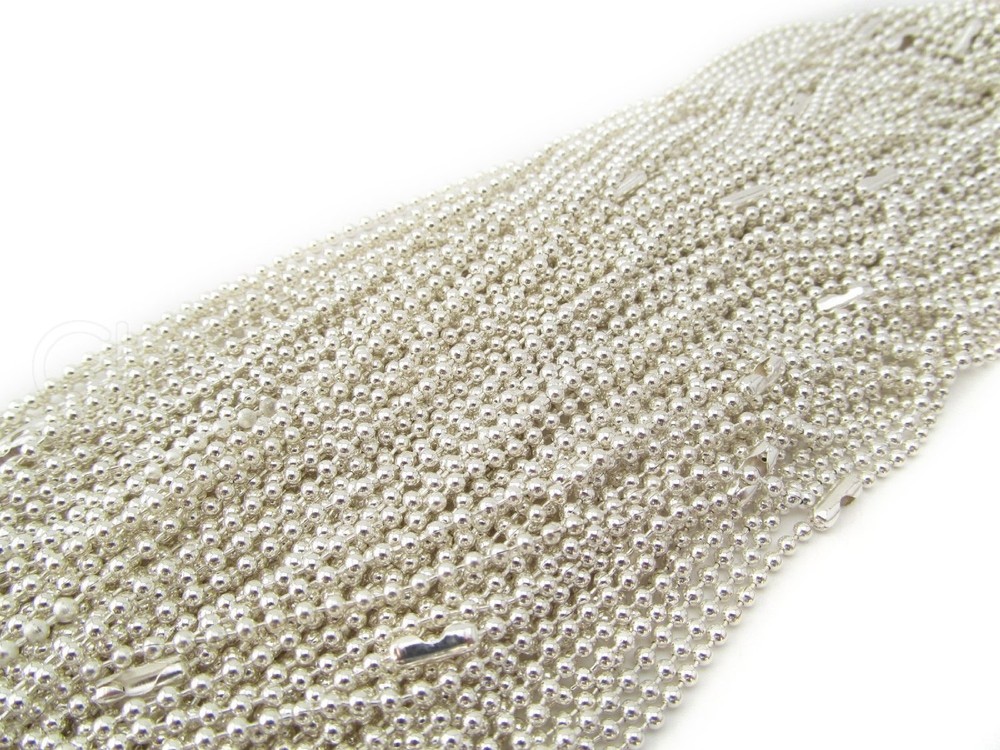 100 18″ Ball Chain Necklaces
