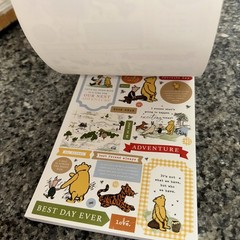 New! Echo Park Paper THE HOUSE AT POOH CORNER Winnie Scrapbook Sticker Book