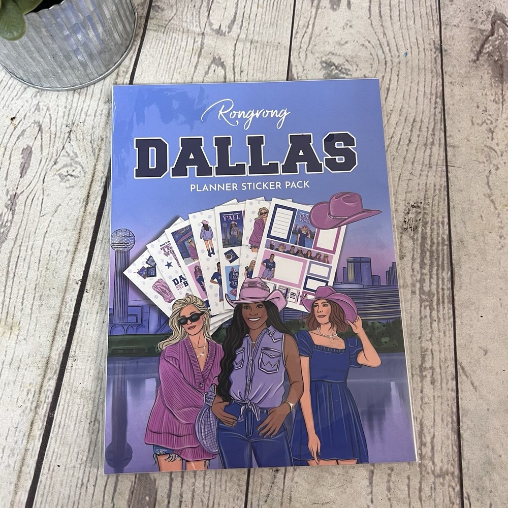 Rongrong DALLAS TX Planner Sticker Pack Texas Sealed New