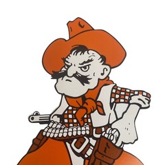 2 OSU Pistol Pete 10″ x 6″ Cardstock Die Cut Oklahoma State Cowboys Scrapbooking