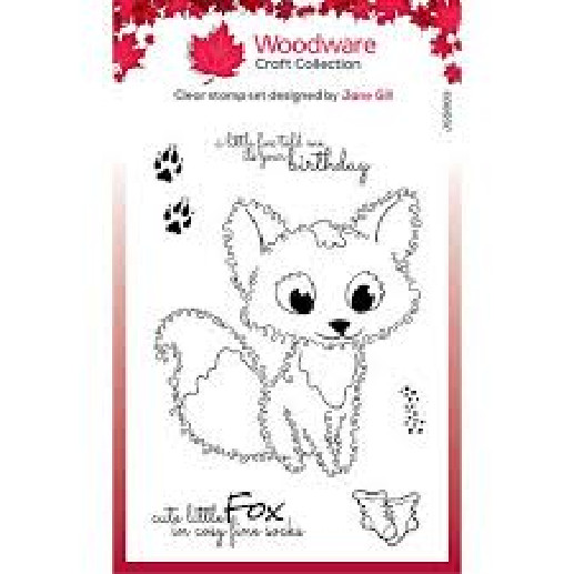 Woodware Craft Clear Stamp – FUZZY FRIENDS – FREDDY FOX