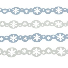 Creative Memories Snowflake Chain 12” Border Cardstock Die Cut Shapes, 4 Pieces