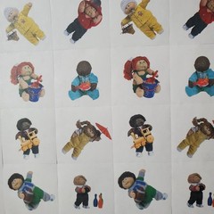 Vintage 1984 Cabbage Patch Kids Gummed Stickers Near/Incomplete Sheets Current