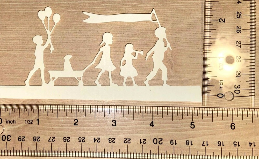 💗5 PARTY KIDS cardstock paper die cut embellishments