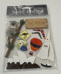 Jolees Boutique Stickopotamus Destination Stickers Australia SPJE001 Travel VACA
