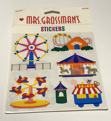 VTG Mrs. Grossman’s Stickers Carnival Amusement Park 2 Sheets 1999 Acid Free NOS
