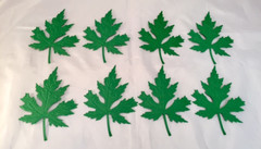 Tim Holtz Die Cuts * Embossed Layered Leaves * Set of 8 * White, Green or Kraft