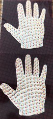Vintage Stickers Scrapbooking Crafts – Foil Michael Jackson’s glove