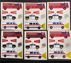 VINTAGE SANDYLION PRISM EMERGENCY VEHICLE STICKER LOT 4.25 SHIPS ALL