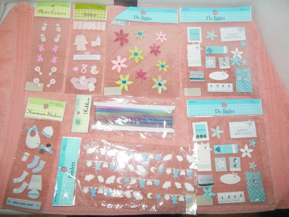 Do -Jiggies all sorts bundle for scrap booking or stickers or for cloth new