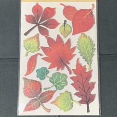 Cute Glitter Accented Sunflowers & Leaves Pop Up Sticker Sheets (5x7in)