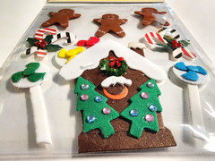 Forever In Time Christmas Gingerbread House & Cookies Foam 3D Stickers SX820A