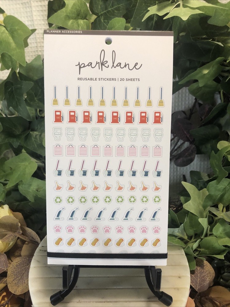 Park Lane Planner Accessories/Scrapbooking Reusable Stickers / 20 Sheets.