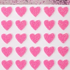 Glitter Heart Stickers! – 0.25 to 4 inch – Cute for Valentines!