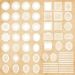 120 PCs Lace Scrapbook Stickers,Waterproof Cutout Transparent Sticker PET Tra…