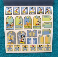 Disney Mickey & Friends Scrapbook Pages 8″x8″, Borders, Cutouts and Stickers