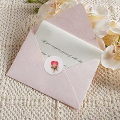 20Pcs Dry Floral Rose Wax Seal stickers Self Adhesive Envelope Seal Stickers