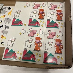 VTG Mrs Grossman’s Stickers Frances Meyer Farm Animals Zoo Lot 80s 90s Barn Cow