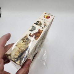 Vintage new Roll of Cat Kitten Stickers NOS Funfax box 1995